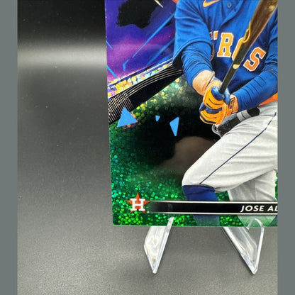2021 Topps Finest Jose Altuve 116/125 Green Speckle Refractor #96 Astros