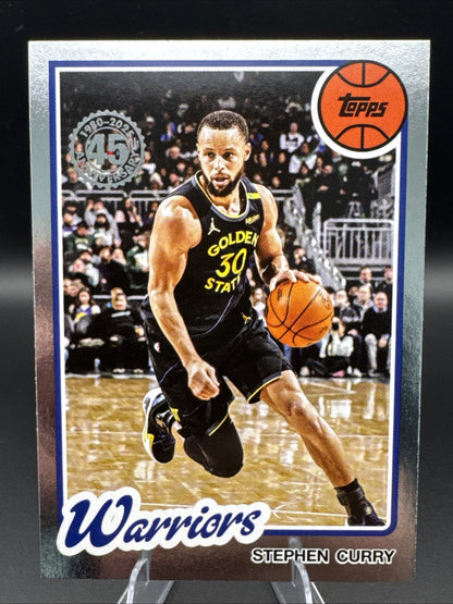 2025-26 Topps Basketball 45th Anniversary Stephen Curry #80BK-89 Warriors