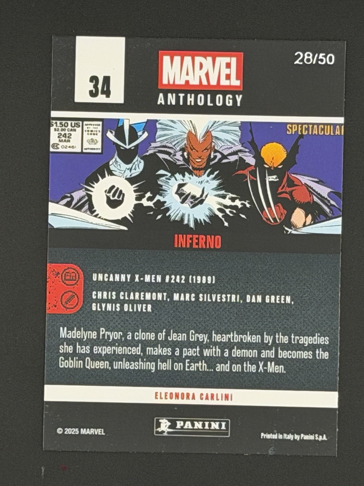 Marvel Anthology Panini - X-Men: Inferno 34 Mirror Holo /50 Mr Sinister / Pryor