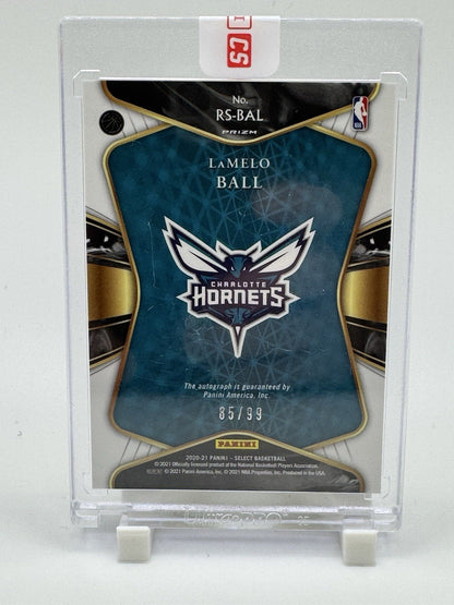 Lamelo Ball 2020 Select Rookie Signatures Neon Green Rookie Auto /99