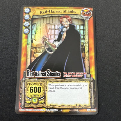 One Piece CCG Red-Haired Shanks Holofoil SR 2005 Vintage English