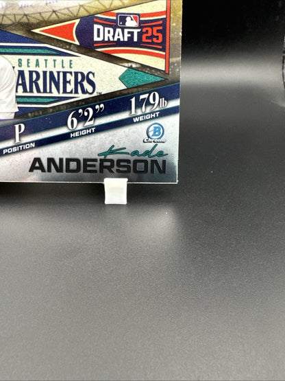 2025 BOWMAN DRAFT CHROME #BDN-3 KADE ANDERSON DRAFT NIGHT INSERT MARINERS