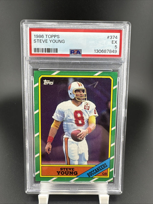 1986 Topps Steve Young #374 (RC) PSA  5
