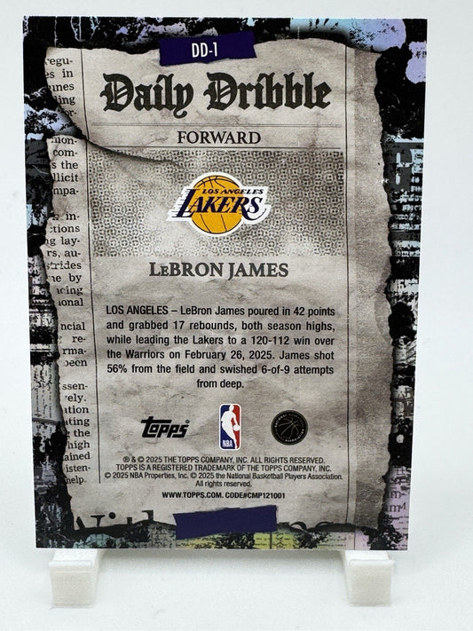 2025-26 Topps - The Daily Dribble VJ Edgecombe #DD-33 RC 76ers