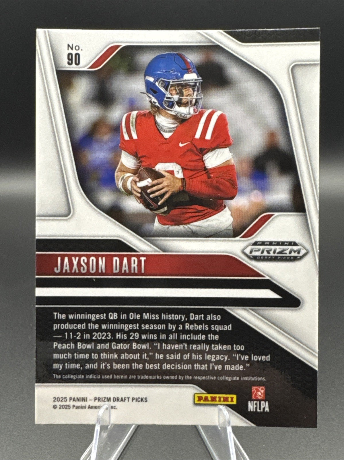 2025 prizm draft picks football Jaxson Dart  #90