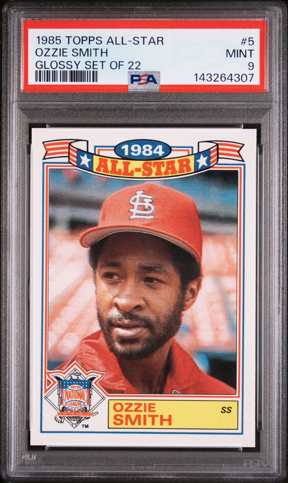 1985 Topps - Rack Pack Glossy All-Stars Ozzie Smith #5