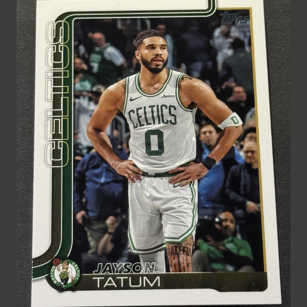 Jayson Tatum 2025-26 Topps Flagship Base Set Card #1 Boston Celtics