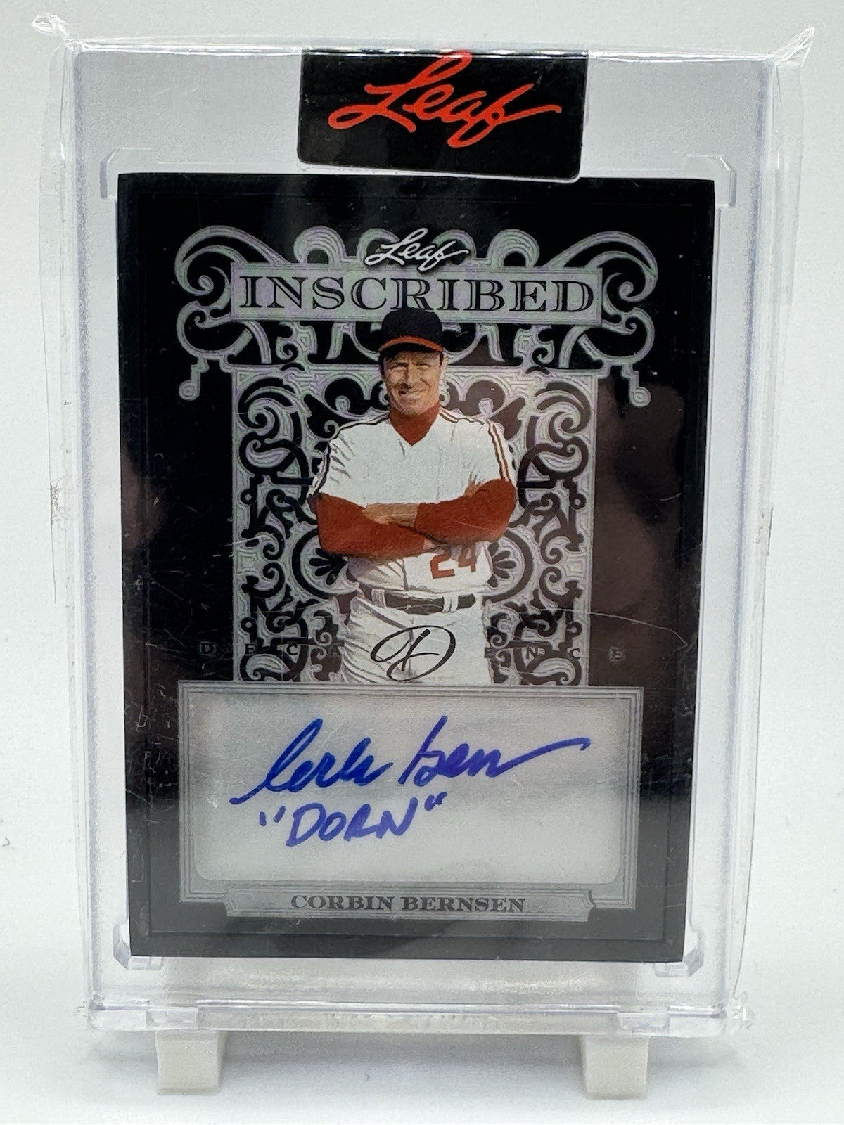 2024 Leaf Decadence - Inscribed Autographs black #I-CB1 Corbin Bernsen #/1