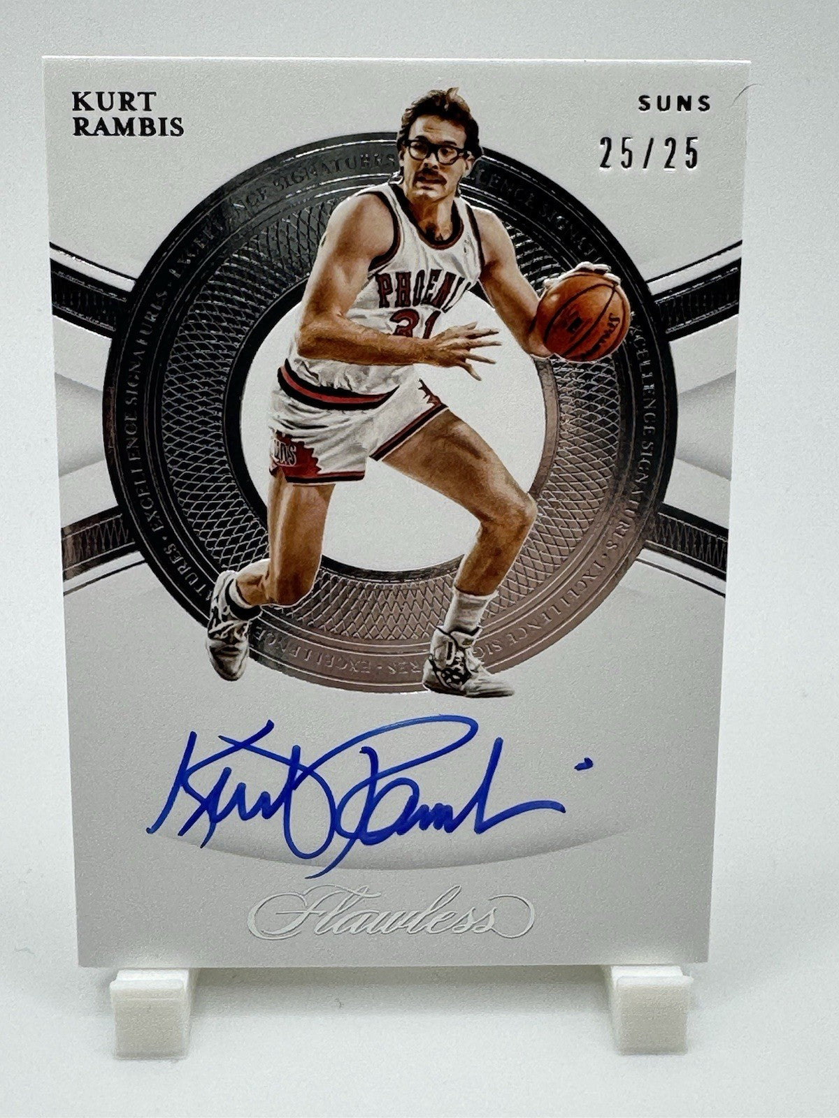 2019-20 Panini Flawless Excellence Signatures Kurt Rambis Auto Phoenix Suns /25