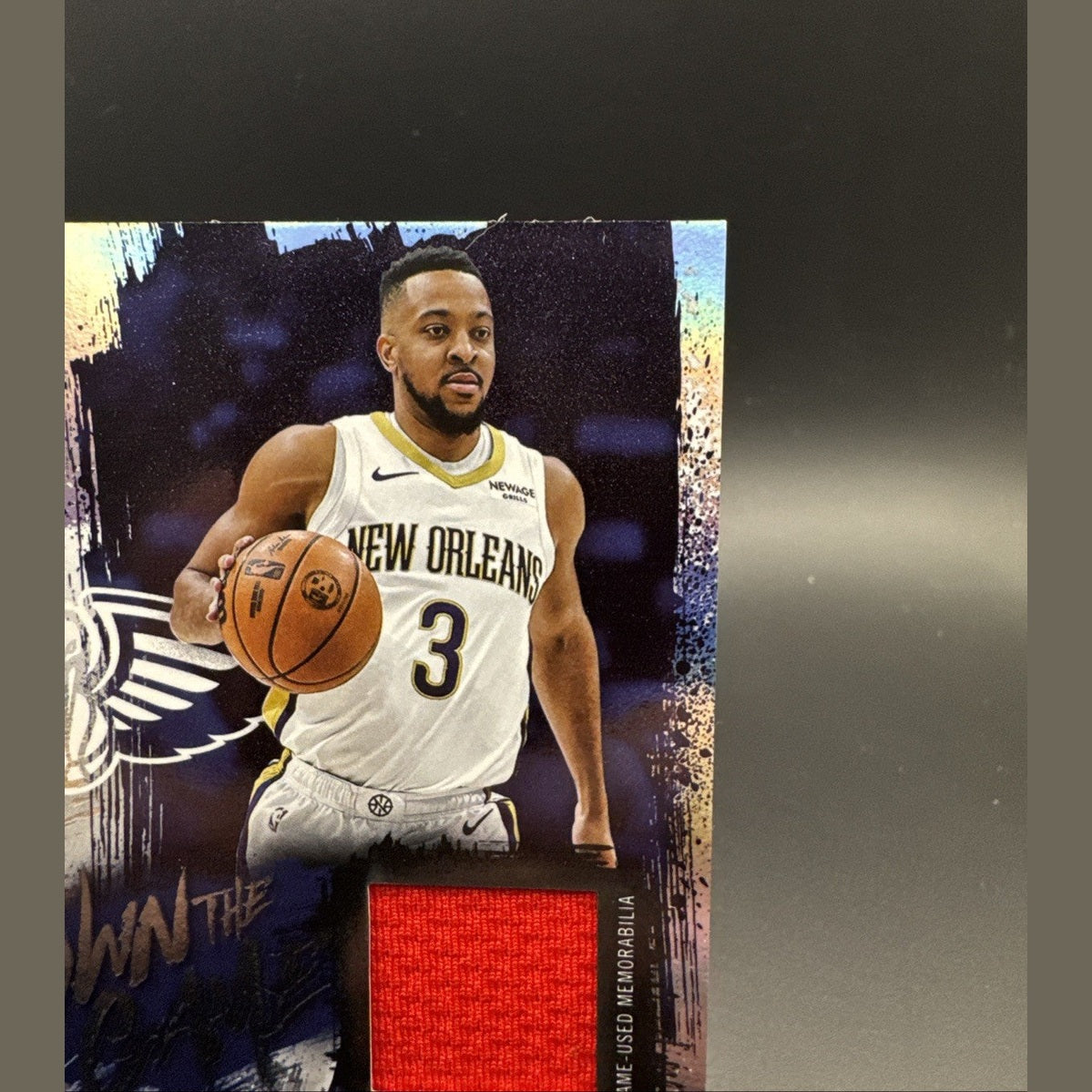 2025-26 Topps CJ McCollum Own the Game Jersey Rainbow Foil #OTGA-CM Pelicans