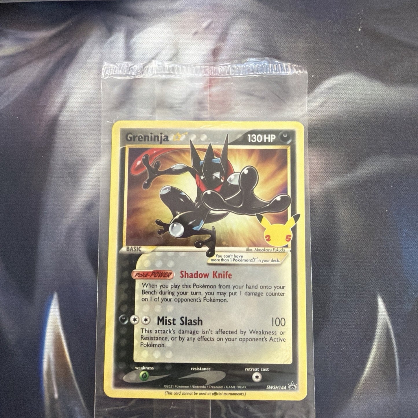 Greninja Gold Star SWSH144 Sealed Celebrations Black Star Promo Pokemon TCG