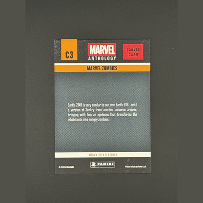 Marvel Zombies Canvas Card 2025 Panini Marvel Anthology C3 | Avengers Iron Man