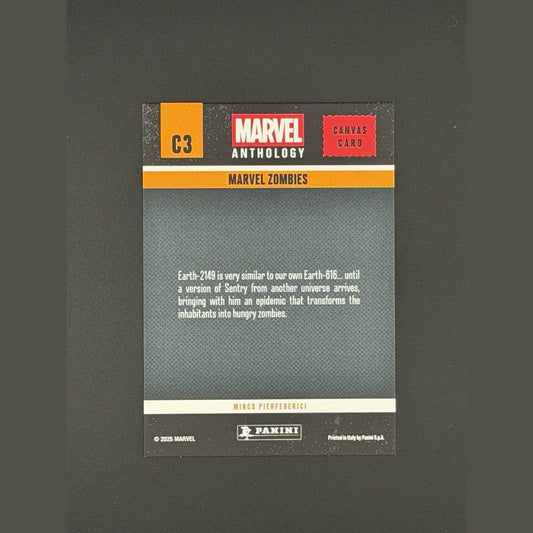 Marvel Zombies Canvas Card 2025 Panini Marvel Anthology C3 | Avengers Iron Man