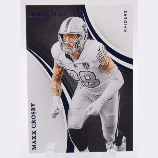 2025 IMMACULATE MAXX CROSBY BLUE 41/50 Las Vegas Raiders