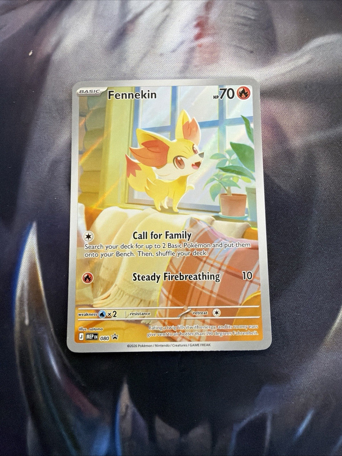 Fennekin #80 Chaos Rising Pokemon Center stamp promo