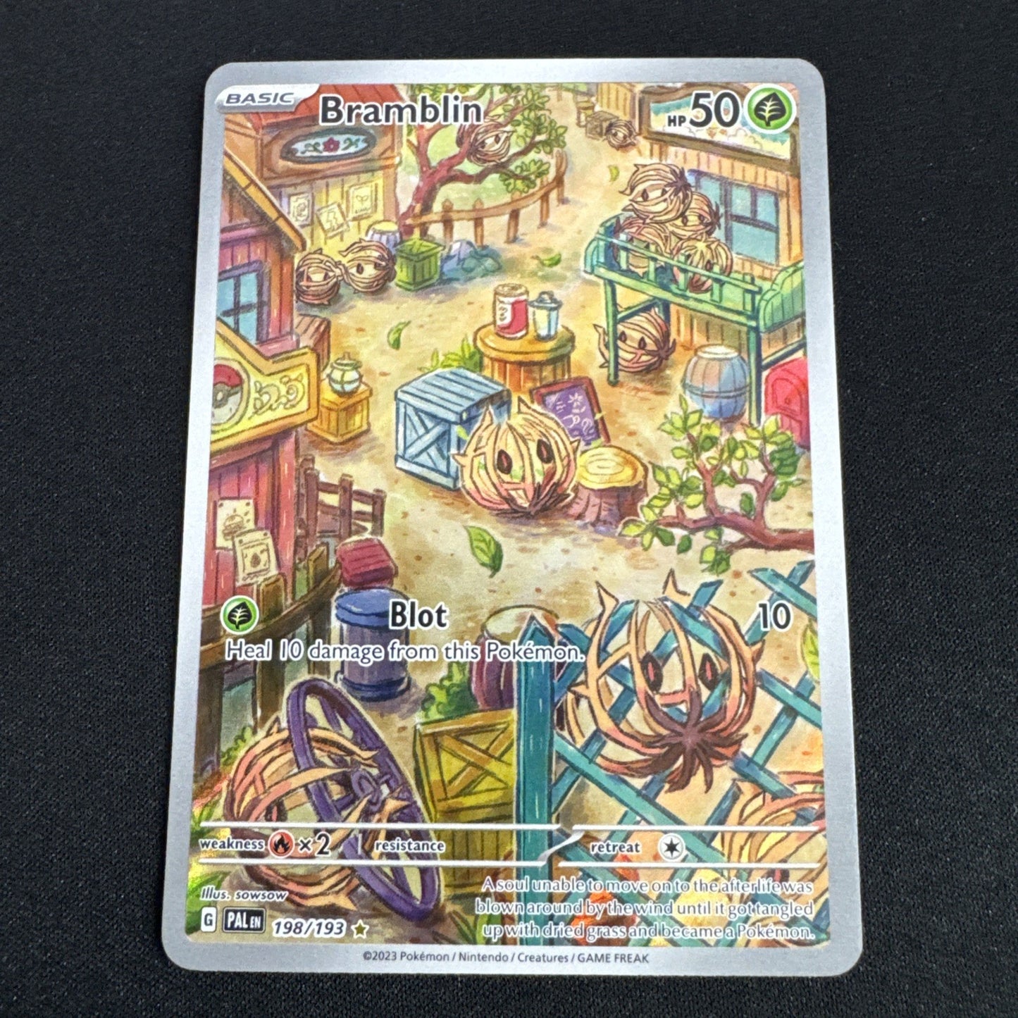 Bramblin 198/193 SV Paldea Evolved Illustration Rare Pokemon Card - NM