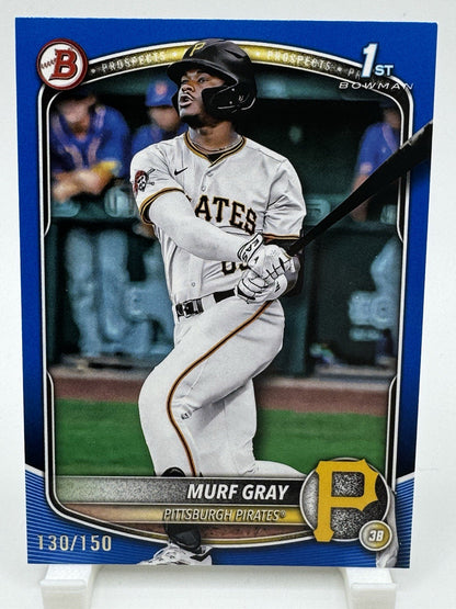 2025 Bowman Draft Murf Gray Blue /150 #BD-108 1st Bowman RC