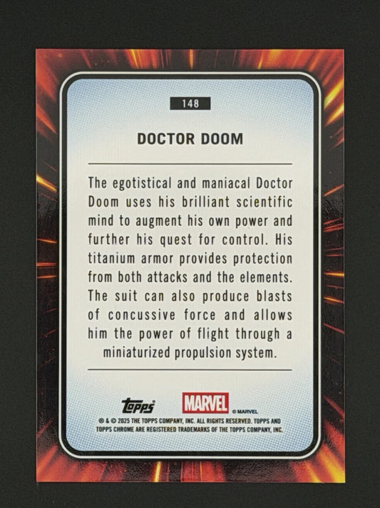2025 Topps ChromeMarvel Doctor Doom Human Torch Variation /39!