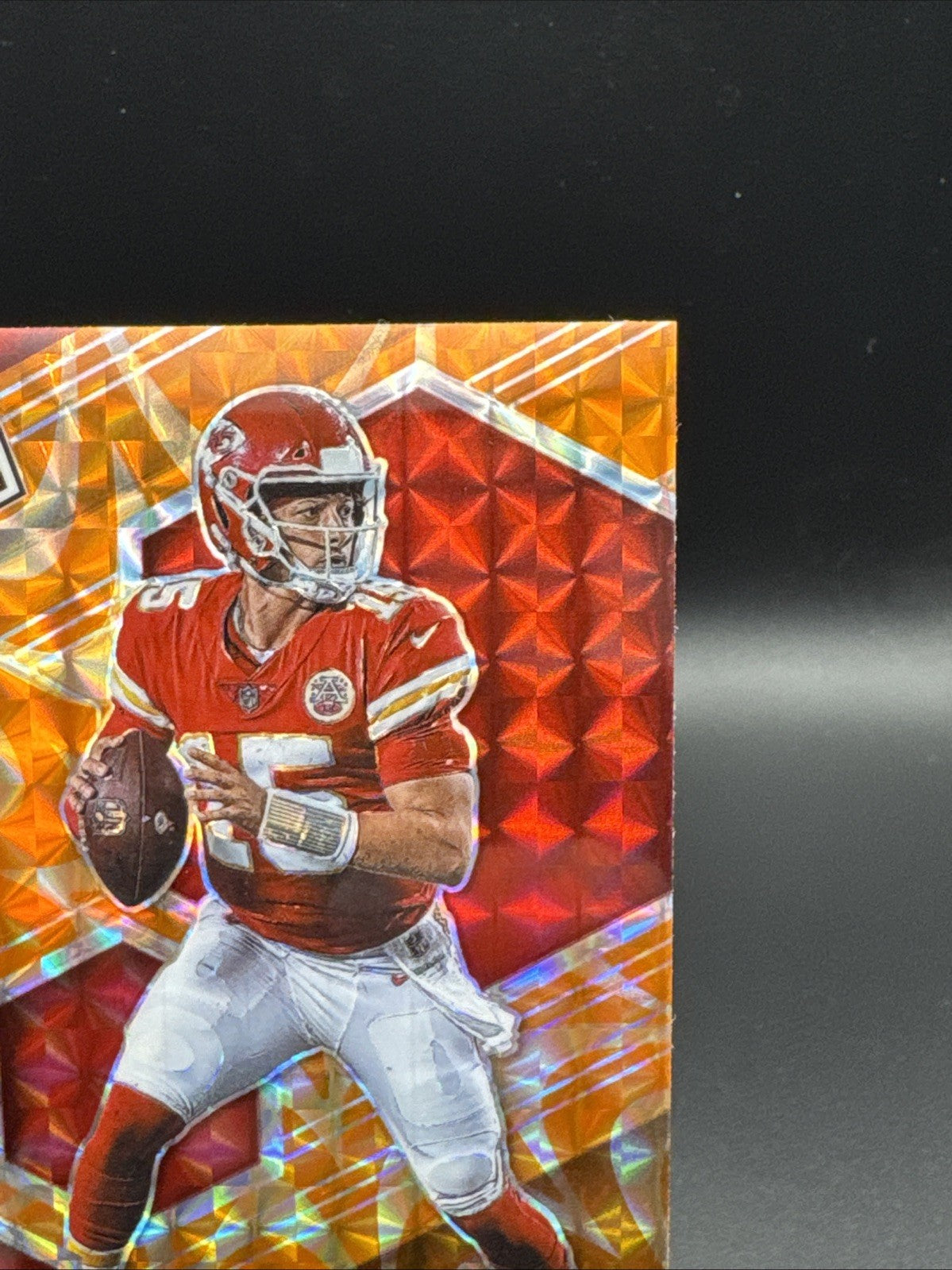 2021 Panini Mosaic Mosaic Reactive Orange #1 Patrick Mahomes Chiefs