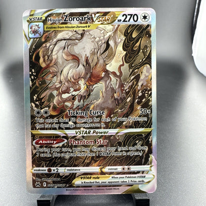 Hisuian Zoroark VSTAR GG56/GG70 Crown Zenith Galarian Gallery Pokemon NM FullArt