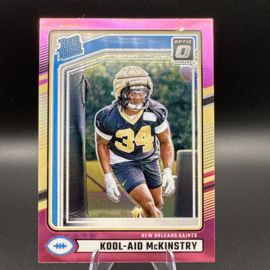 2024 Donruss Optic Kool-Aid Mckinstry!⚜️ Pink Optic #315 New Orlean Saints