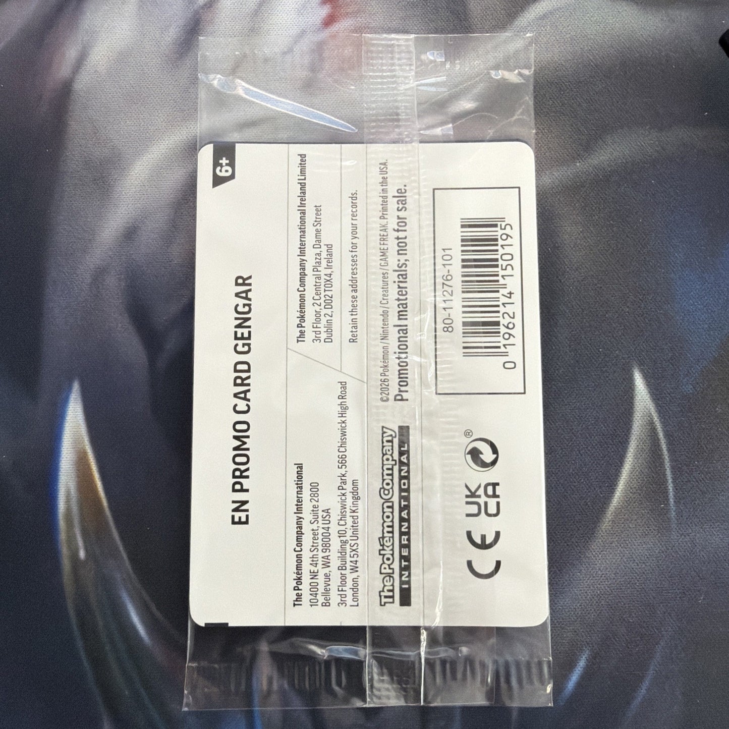 Gengar (Cosmos Holo) (Gamestop Exclusive) 050/088 Miscellaneous Cards SEALED