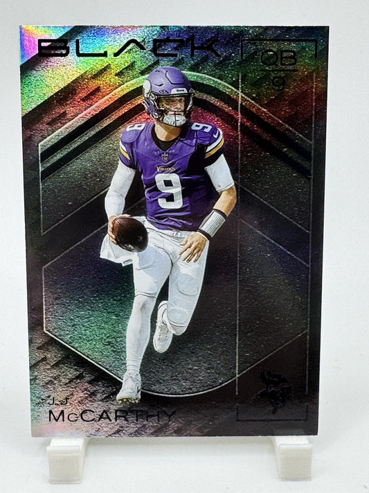 2025 Panini Black - Rookies J.J. McCarthy #78  Minnesota Vikings
