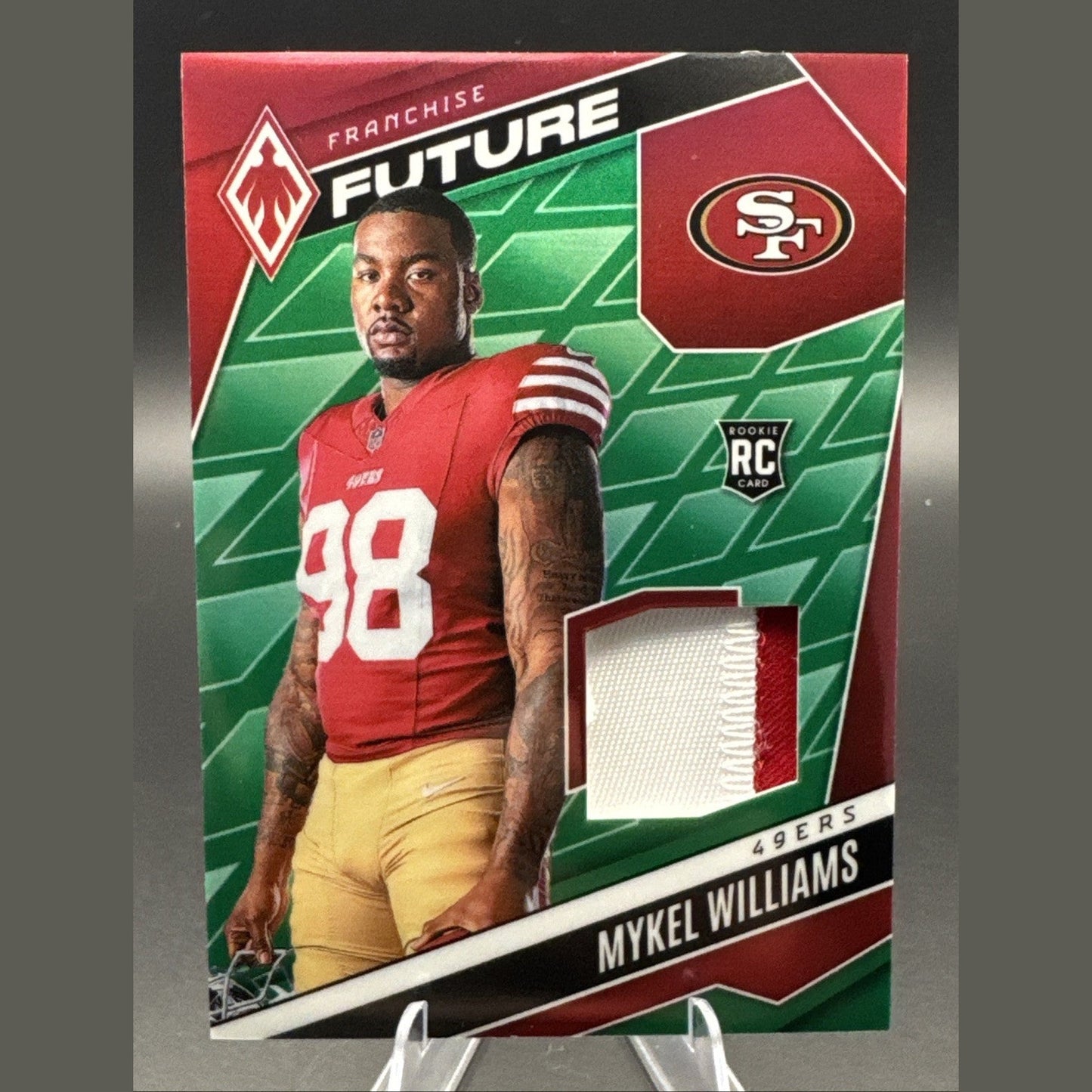 Mykel Williams 2025 Panini Phoenix Franchise Future Patch Green 90/99  #FFM-MWS