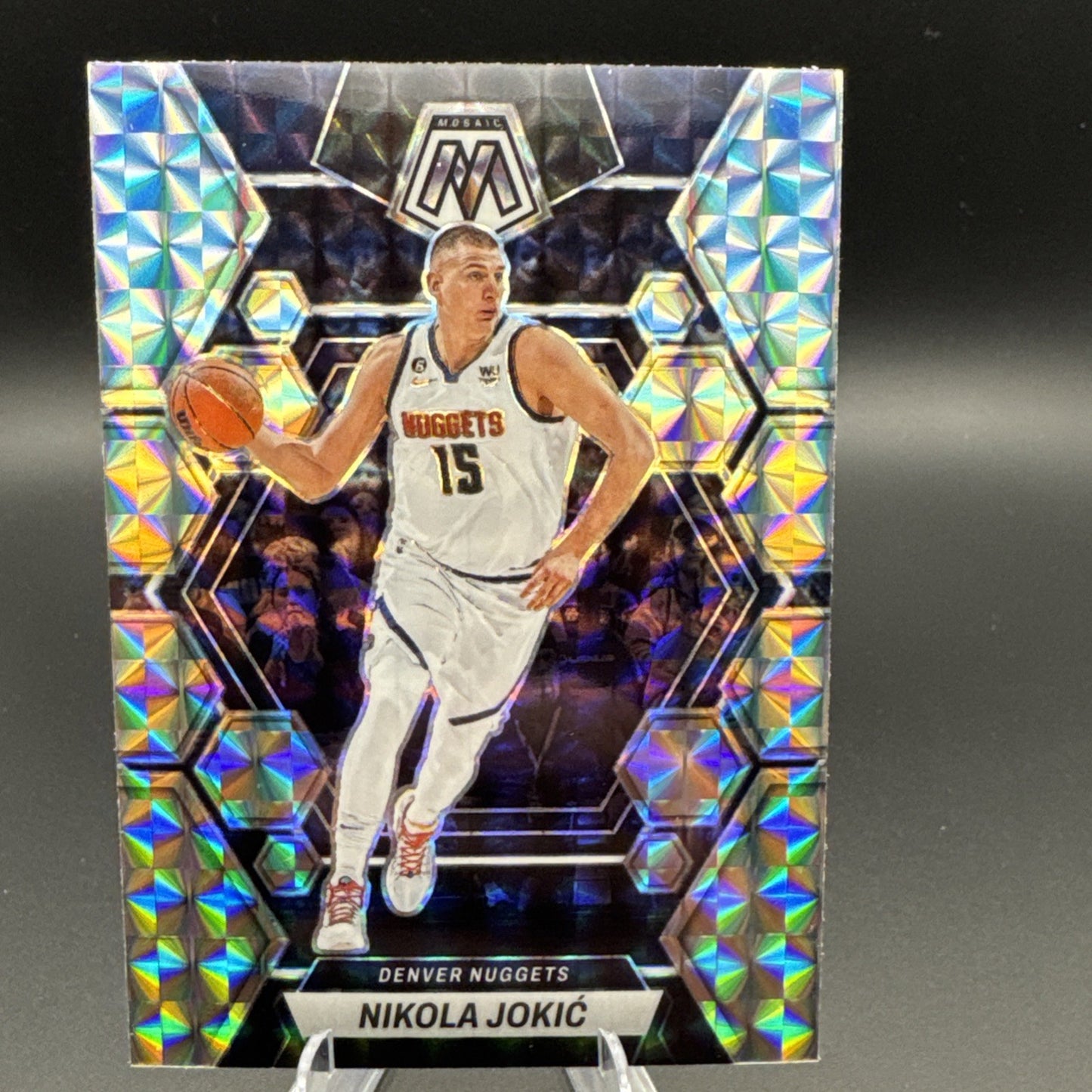 Panini 2022-23 Mosaic Prizm Nikola Jokić #168 Denver Nuggets Basketball