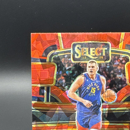 2023-24 Select Nikola Jokic Red Cracked Ice Prizm #32 Concourse