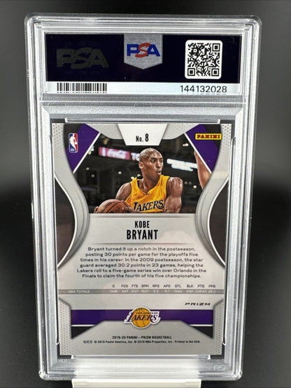 2019-20 Kobe Bryant Panini GREEN Prizm PSA 9 MINT