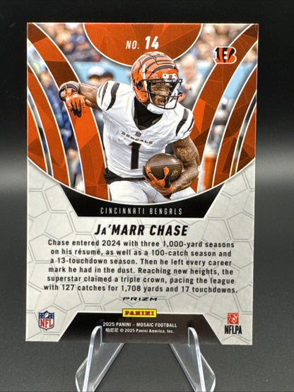 Panini 2025 Mosaic Elevate Prizm Insert Ja'Marr Chase Bengals #14