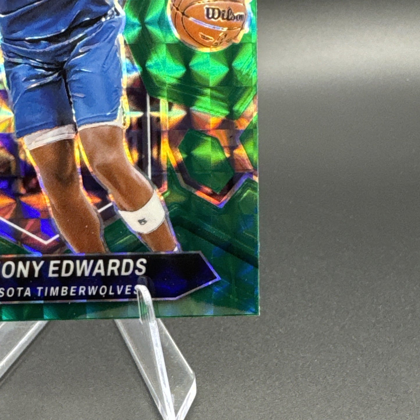 Anthony Edwards 2023 Panini Mosaic #33 Green Mosaic Prizm Minnesota Timberwolves