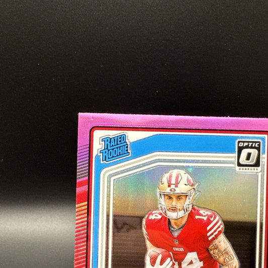 2024 Donruss Football - Ricky Pearsall RC - Pink Prizm Rated Rookie - 318