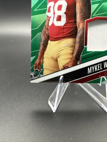 Mykel Williams 2025 Panini Phoenix Franchise Future Patch Green 90/99  #FFM-MWS