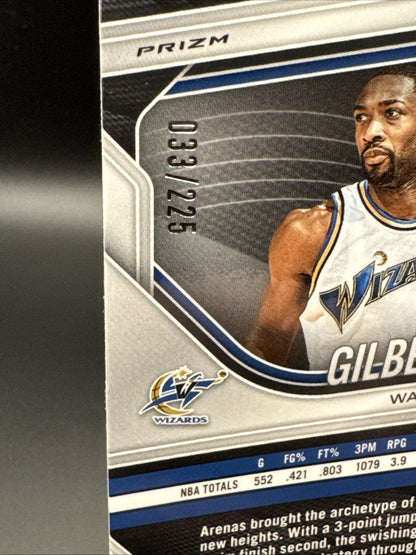 2024-2025 Panini Black Prizm - GILBERT ARENAS BASKETBALL SP /225