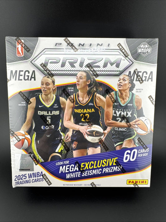 2025 Panini Prizm WNBA Mega Box 60 Cards Look For White Seismic And Autographs