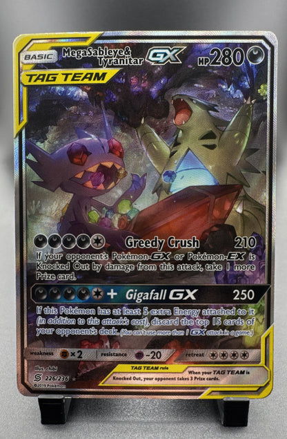 Mega Sableye & Tyranitar GX (Alternate Full Art) 226/236 Sm-Unified Minds Holo