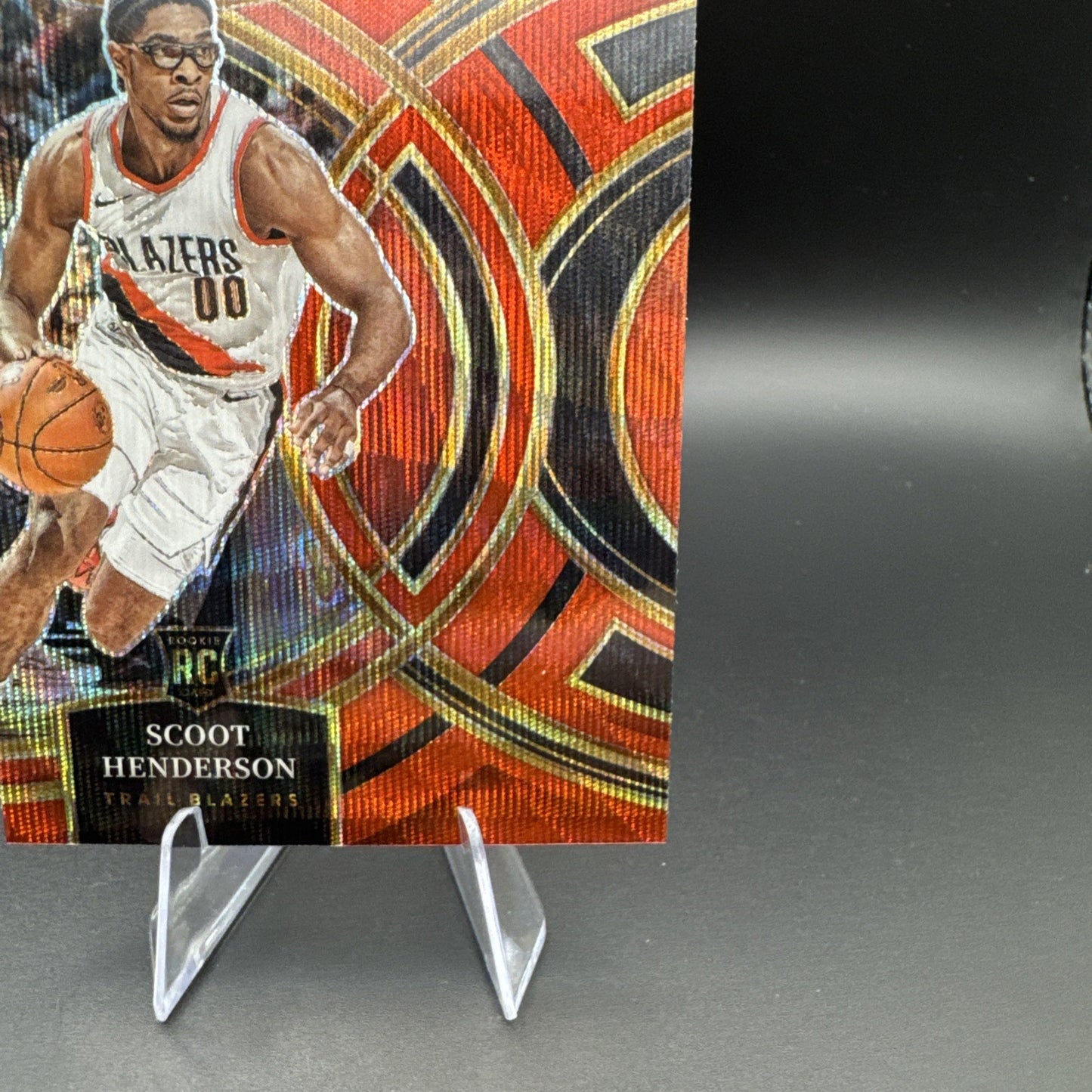 2023-24 Scoot Henderson Panini Select Red Wave Premier RC #129