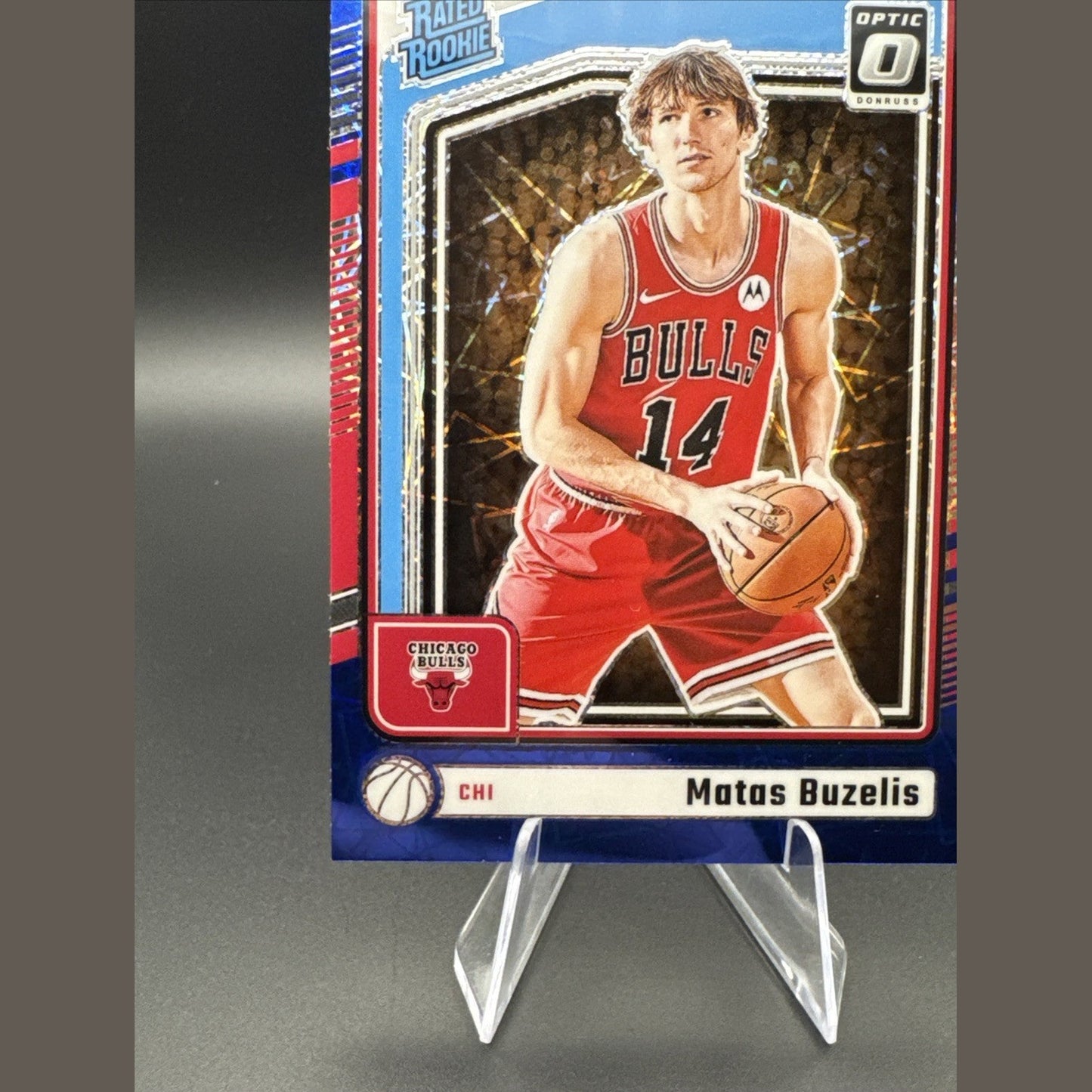 2024-25 Donruss Optic Blue Velocity Rated Rookie #271 Matas Buzelis BULLS