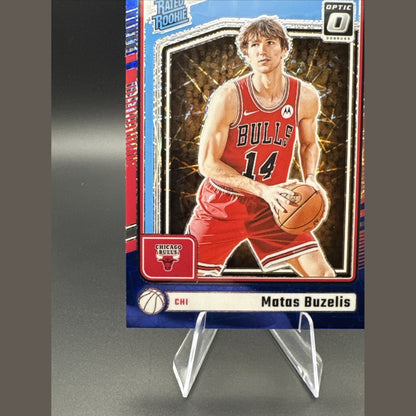 2024-25 Donruss Optic Blue Velocity Rated Rookie #271 Matas Buzelis BULLS