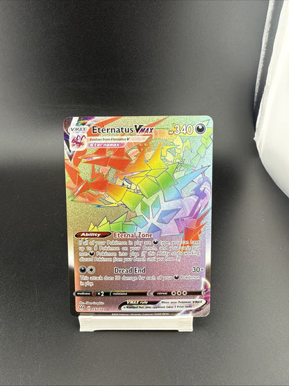 Pokemon Darkness Ablaze Eternatus VMAX 192/189 Rainbow Secret Rare Full Art NM