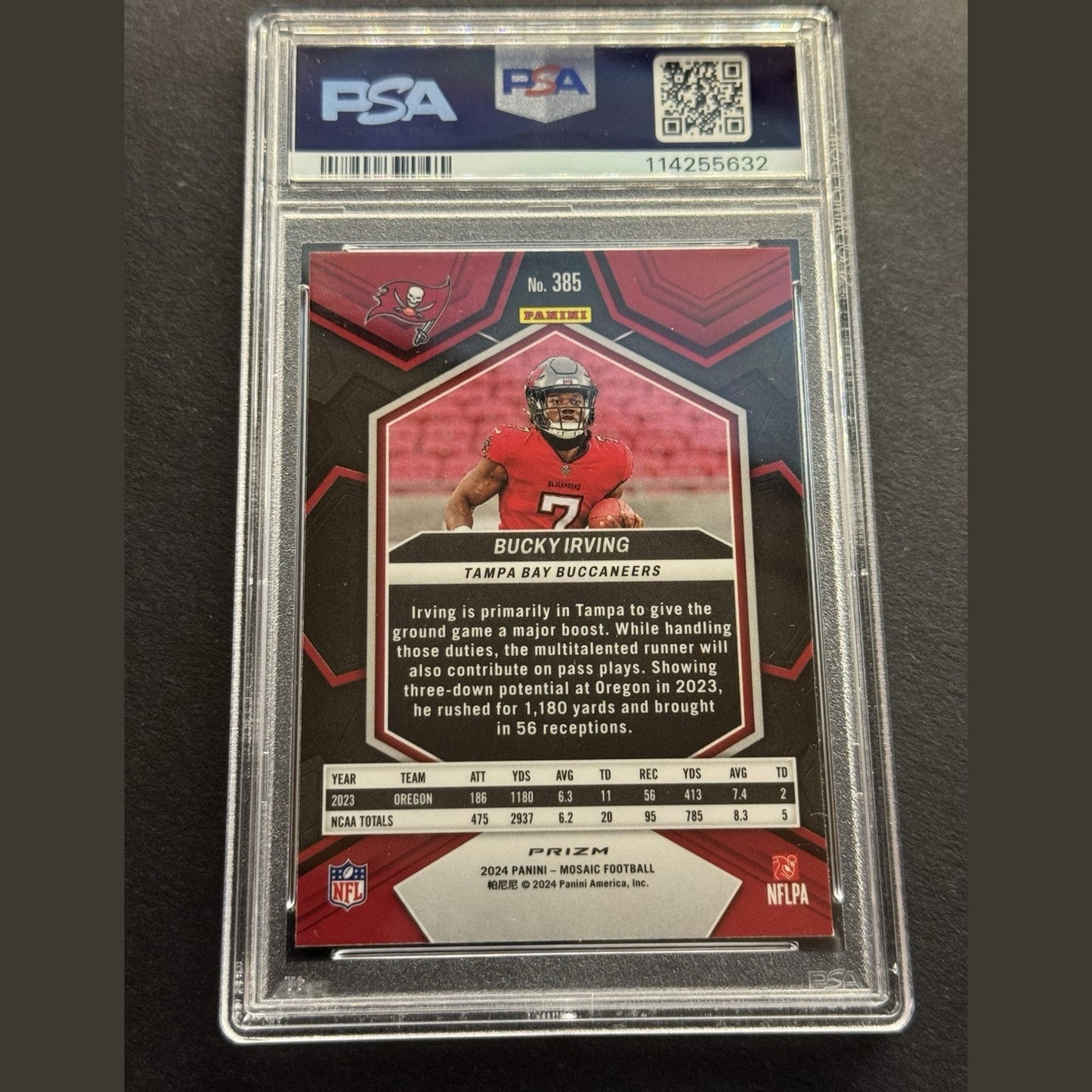 2024 Panini Prizm Bucky Irving 316 No Huddle Disco Psa 10 Sp Holo Rookie Rc Bucs