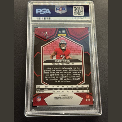 2024 Panini Prizm Bucky Irving 316 No Huddle Disco Psa 10 Sp Holo Rookie Rc Bucs