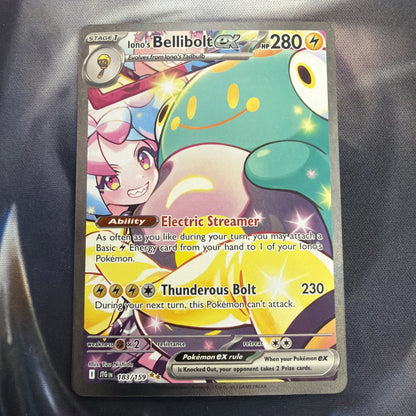 Pokémon TCG Iono's Bellibolt ex 183/159 SV09 Special Illustration Rare Holo EX