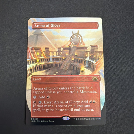 MTG Arena of Glory Modern Horizons 3 Rare Foil Borderless Land 351 2024 NM