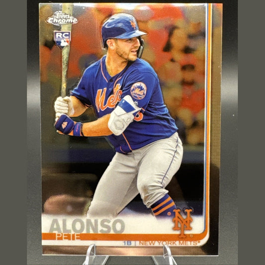2019 Topps Chrome Pete Alonso Rookie #204 New York Mets Baseball Card