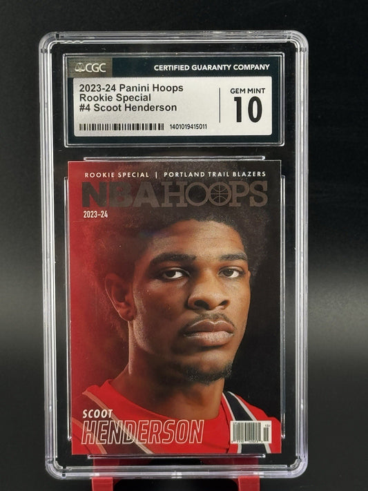 2023 Hoops #4 Scoot Henderson Rookie Special CGC 10
