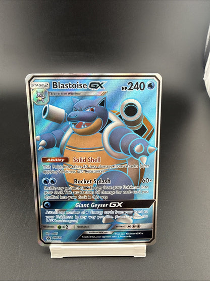 Pokémon Blastoise GX Ultra Rare Promo Holo SM189 240 HP Rocket Splash Card