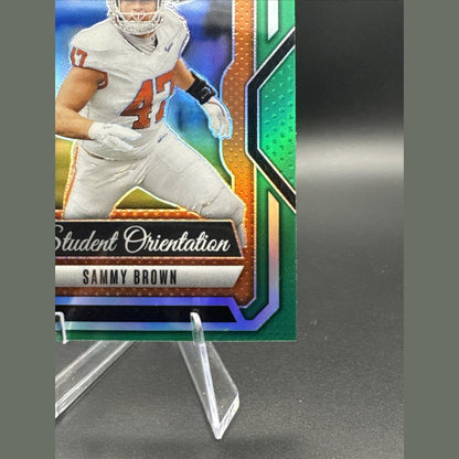 Sammy Brown 2025 Panini Prizm Draft Picks Student Orientation Green #5